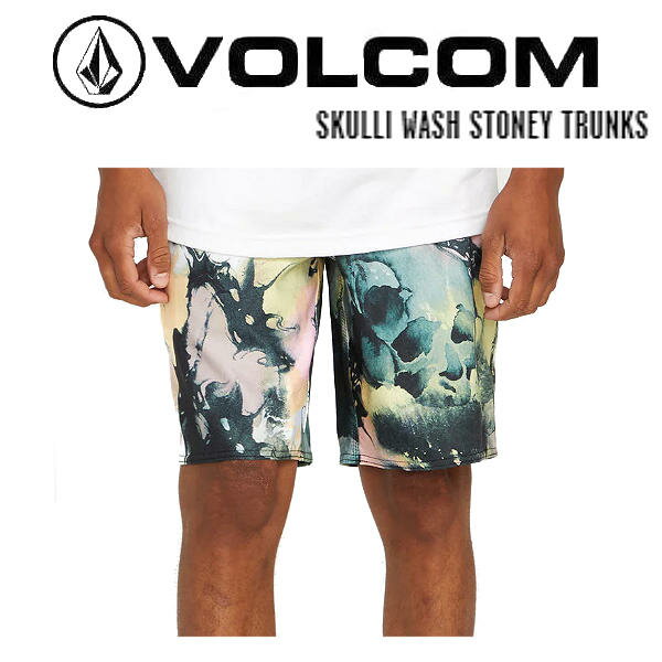 【VOLCOM】ボルコム 2023春夏 SKULLI WASH STONEY TRUNKS メンズ サーフトランクス ストレッチ 水着 サーフィン アウトドア 28/30/32/34【正規品】【あす楽対応】