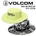 【VOLCOM】ボルコム 2023春夏 TOKYO TRUE BUCKET HAT バケットハット リバーシブル スケートボード サーフィン アウトドア ONE SIZE【正規品】【あす楽対応】