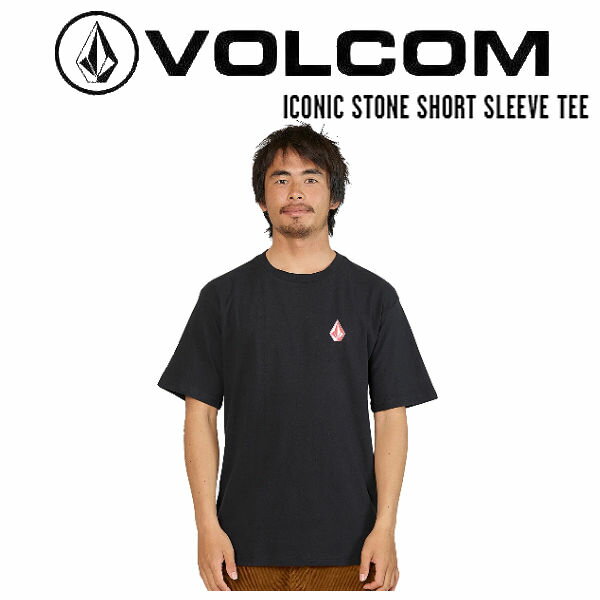 ボルコム 2023春夏 ICONIC STONE SHORT SLEEVE TEE メンズ Tシャツ 半袖 スケートボード サーフィン アウトドア M/L/XL