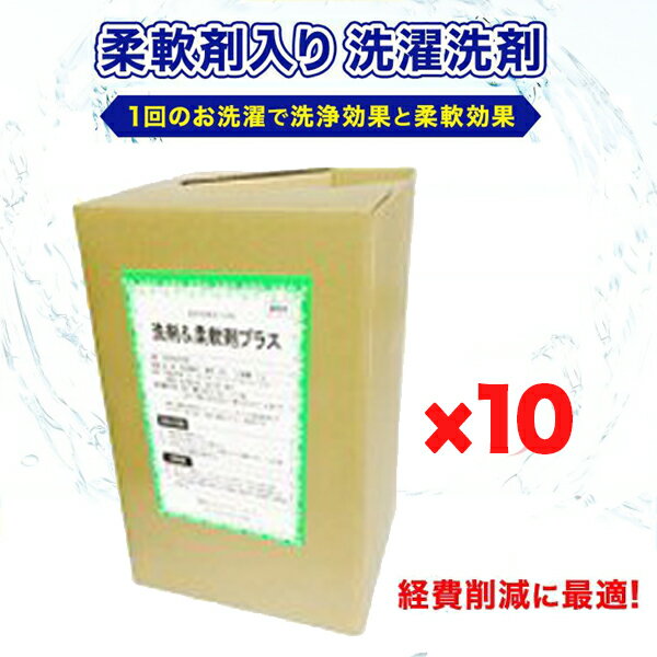 洗剤＋柔軟剤プラス10個セット　コインランドリー自動投入機対応　業務用　洗剤　柔軟剤　抗菌　ネット最安値