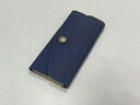本革100% ハンドメイド シンプル 三角タブ 3連 キーケース ネイビー key-020 本革 クラフト 日本製 革 レザー 手作り かわいい おしゃれ プチギフト 誕生日 記念日(4)