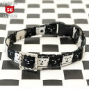 【ワンコイン対象】デイリーEX猫首輪 スクエアモノトーン猫 ゴロにゃんオリジナル猫用首輪