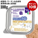 【ポイント10倍】フォルツァ10 アクティブライン ウリナリーアクティウェット サーモン&地中海の白身魚 100g (13635) 泌尿器ケア 成猫 療法食 総合栄養食
