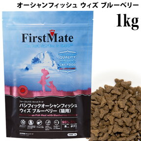 ファーストメイト パシフィックオーシャンフィッシュ ウィズ ブルーベリー 1kg 猫 【グレインフリー ドライフード】キャットフード (34396)