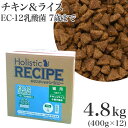 ホリスティックレセピー ソリューション EC-12 猫用 チキン&ライス 4.8kg(400g×12) (05294)