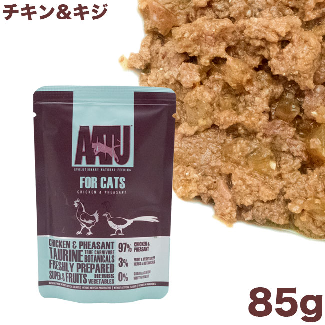 AATU アートゥー キャット チキン&キジ ウェットフード 85g (12845)