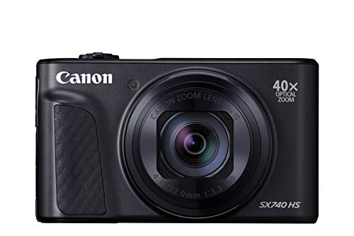 PowerShot 【あす楽　送料無料】Canon コンパクトデジタルカメラ PowerShot SX740 HS ブラック 光学40倍ズーム/4K動画/Wi-Fi対応 PSSX740HSBK