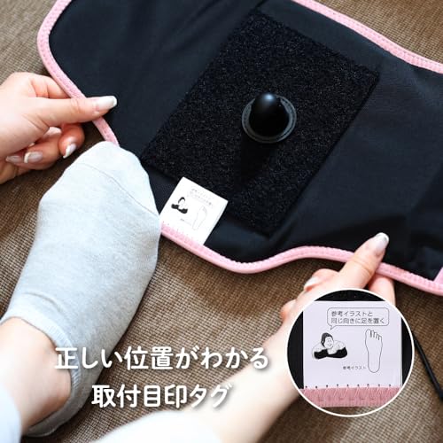 58Companyの【あす楽　送料無料】ゴリラのひとつき 電動 足うらケア タイマー 10分 自動OFF 軽量 3段階調節(強・中・弱) 簡単装着 パープル ドウシシャ｜アングル3