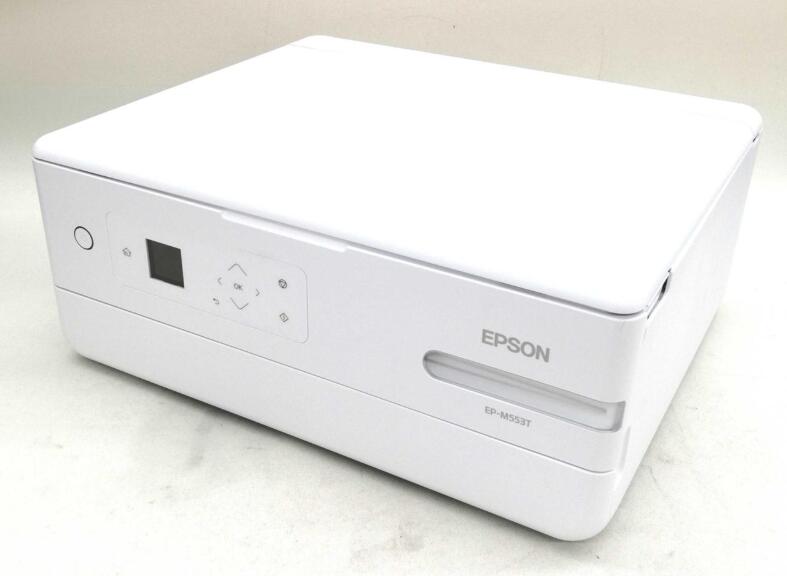 商品情報商品説明エプソン プリンター エコタンク搭載 A4カラーインクジェット複合機 EP-M553T・ボトルを挿すだけでインクが満タンに。これがエプソンのエコタンク方式。 ボトルを挿すだけですぐにインク補充が開始されます。満タンになると自動で止まるので手も汚れにくく、手間もかかりません。・A4お求めやすいインクボトルで低印刷コスト お求めやすい使い切りサイズのインクボトルでA4カラー文書を約600ページプリント可能。さらに、A4カラー文書が約3.0円(税込)という低印刷コストなのでインク代を気にせずプリントを楽しめます。カラーインクジェット複合機/エコタンク搭載モデル/4色/無線LAN/Wi-Fi・Direct/1.4写真や年賀状、文書を鮮やかにプリント。在宅ワークや家庭学習にも。 高発色な染料インクを4色搭載しているので写真も文書も鮮やかにプリントできます。4型液晶・スマホとカンタン接続 スマホからプリンターを初期セットアップ スマホ・タブレット専用アプリ「Epson Smart Panel」を使えば、マニュアルを見なくても、スマホを使って、チャット形式で順を追ってガイドするので、あっという間に初期セットアップが完了します。・交換式メンテナンスボックスに対応 お客様ご自身で交換可能な交換式メンテナンスボックスを採用。廃液タンクによるダウンタイムをなくします。ブランド: エプソンメーカー: エプソン型番: EP-M553TJAN: 4988617419797【商品説明】この度は当商品をご覧いただき、誠にありがとうございます。商品状態について中古品としては使用感が少なく、全体的にきれいな状態です。初期不良について当店では、商品到着後1週間以内にご連絡をいただいた初期不良につきましては、返品・交換・修理にて対応させていただいております。万が一不具合がございました場合は、お早めにご連絡ください。商品の色味についてお使いのモニター設定やお部屋の照明環境等により、実際の商品と色味が異なって見える場合がございます。あらかじめご了承くださいますようお願いいたします。在庫について当商品は他モールとの併売商品となっております。そのため、ご注文のタイミングによっては在庫切れとなる場合がございます。その際は、速やかにご連絡させていただきますので、あらかじめご了承ください。発送についてご注文確認後、順次発送の手配を行っております。お届けまでの目安は、3-10日程度となります。ご注文からお届けまでの流れ1．ご注文　ご注文は24時間受け付けております。2．ご注文確認　ご注文後、当店よりご注文確認メールをお送りいたします。3．発送準備期間　お届けまで3-10営業日程度を目安にお考えください。　※海外在庫品の場合は、3週間程度お時間をいただく場合がございます。4．ご入金確認　前払い決済をご選択の場合は、ご入金確認後に発送手配を行います。7．出荷　配送準備が整い次第、商品を出荷いたします。　発送後は、出荷完了メールにてご案内いたします。ご注意事項・お客様都合によるご注文後のキャンセル・返品はお受けしておりません。・誠に恐れ入りますが、電話での対応は行っておりません。　ご質問やお問い合わせは、メッセージまたはメールにてお願いいたします。ご不明な点がございましたら、お気軽にお問い合わせください。最後までお読みいただき、誠にありがとうございます。【中古・非常に良い】エプソン プリンター エコタンク搭載 A4カラーインクジェット複合機 EP-M553T 送料無料 5