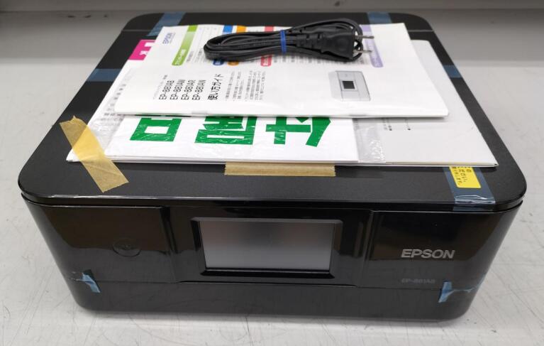 【中古・非常に良い】 エプソン プリンター A4 インクジェット 複合機 カラリオ EP-881AB ブラック(黒)