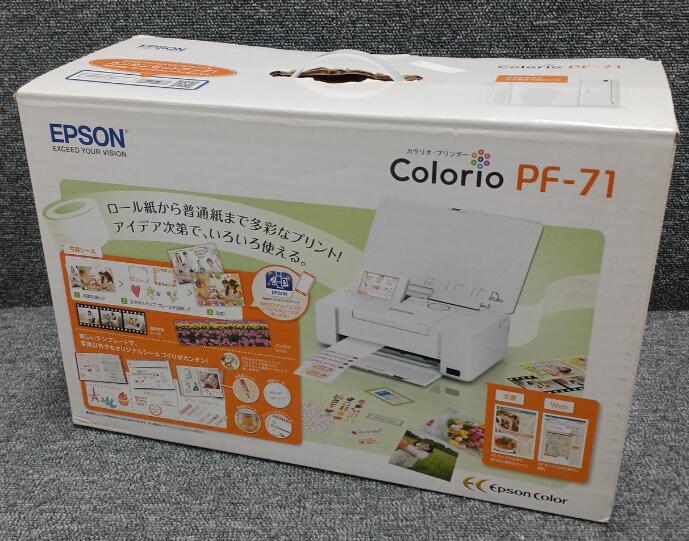 商品情報商品説明4色の染料インクを採用したA5対応プリンタ最大用紙サイズ:その他 インク色数:4色(一体) スマホ対応:○【商品説明】この度は当商品をご覧いただき、誠にありがとうございます。商品状態について開封済み、未使用品です。初期不良について当店では、商品到着後1週間以内にご連絡をいただいた初期不良につきましては、返品・交換・修理にて対応させていただいております。万が一不具合がございました場合は、お早めにご連絡ください。商品の色味についてお使いのモニター設定やお部屋の照明環境等により、実際の商品と色味が異なって見える場合がございます。あらかじめご了承くださいますようお願いいたします。在庫について当商品は他モールとの併売商品となっております。そのため、ご注文のタイミングによっては在庫切れとなる場合がございます。その際は、速やかにご連絡させていただきますので、あらかじめご了承ください。発送についてご注文確認後、順次発送の手配を行っております。お届けまでの目安は、3-10日程度となります。ご注文からお届けまでの流れ1．ご注文　ご注文は24時間受け付けております。2．ご注文確認　ご注文後、当店よりご注文確認メールをお送りいたします。3．発送準備期間　お届けまで3-10営業日程度を目安にお考えください。　※海外在庫品の場合は、3週間程度お時間をいただく場合がございます。4．ご入金確認　前払い決済をご選択の場合は、ご入金確認後に発送手配を行います。5．出荷　配送準備が整い次第、商品を出荷いたします。　発送後は、出荷完了メールにてご案内いたします。ご注意事項・お客様都合によるご注文後のキャンセル・返品はお受けしておりません。・誠に恐れ入りますが、電話での対応は行っておりません。　ご質問やお問い合わせは、メッセージまたはメールにてお願いいたします。ご不明な点がございましたら、お気軽にお問い合わせください。最後までお読みいただき、誠にありがとうございます。【中古・未使用品】 エプソン コンパクトプリンター A5 カラリオミー スマホプリント PF-71 送料無料 5