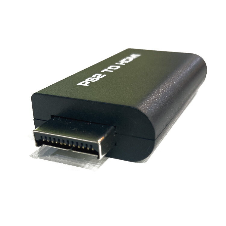PS2 to HDMI コンバーター プレイステーション2とHDMI端子対応型テレビを接続するためのコンバーター 懐かしいソフトをハイビジョンで楽しめます 【仕様】 サイズ：約61×33×12mm（端子除く） 【付属品】 コンバーター本体・USBコード・英語説明書 ※HDMIケーブルは付属しておりません。別途ご購入ください 【注意事項】 商品の改良により、仕様・外観・イメージ・カラーは予告なく変更になる場合がございます。予めご了承ください。 メーカー希望小売価格はメーカーサイトに基づいて掲載していますPS2 to HDMI コンバーター テレビのHDMI端子につなぐだけで、プレステ2と接続ができる便利なコンバーター プレイステーション　ゲーム　端子　接続　映像　プレーステイション ご一緒に！HDMIケーブルスリムタイプ各種 HDMIケーブル　0.5m　スリムタイプ HDMIケーブル　1m　スリムタイプ HDMIケーブル　1.5m　スリムタイプ HDMIケーブル　2m　スリムタイプ HDMIケーブル　3m　スリムタイプ HDMIケーブル　5m　スリムタイプ HDMIケーブル　7.5m　スリムタイプ HDMIケーブル　10m　スリムタイプ