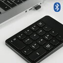 テンキー キーボード bluetooth USB充電式のテンキー ワイヤレスだから外出先でも使いやすい シンプル/コンパクト/スタイリッシュ/軽量/Windows/MacOS/ブルートゥース/プラグアンドプレイ/リチウムバッテリー/18鍵/黒/ブラック/出張/テレワーク/送料無料(2)