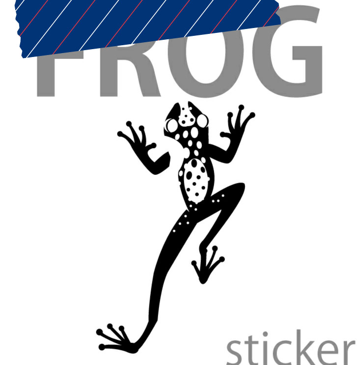 蛙 No.5 シルエットステッカーでオシャレに！♪【シルエットステッカー】かえる/カエル愛/【選べるカラー】転写ステッカー/カッティングステッカーデカール防水/おしゃれステッカー/アクリルプレート/パーテーション/車/ガラス/窓/スケボー/かっこいい/装飾/デコ