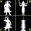 【ステッカー】仏像 選べるサイズ