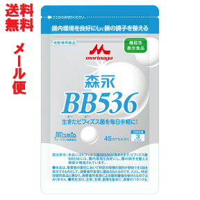 [メール便送料無料][森永 ビヒダス BB536]45カプセルx1袋(15日分)森永乳業生きてとどまる森永のビフィズス菌