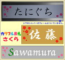 カラフル表札・さくら (メール便なら→)【送料無料】