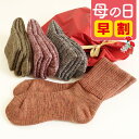 楽天5sense楽天市場店【母の日早割4/25（木）まで】母の日 ふかふかソックス2足ギフト 女性用【日本製】厚地 靴下 レディース 冷え取り 冷え性 足冷え対策 暖かい 23～25cm靴下 ウォーキング トレッキング 足裏総パイル編み 抗菌防臭プレゼント 母の日 お義母さん おかあさん お姑さん