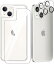 【4枚入り】iPhone15 iPhone14 pro iPhone13背面ガラスフィルム+カメラフィルム 日本旭硝子製 高硬度9H 防指紋 耐衝撃 飛散防止 透過率99% 2.5D ラウンドエッジ加工 自動吸着 iPhone 14 用 レンズ保護 iPhone15