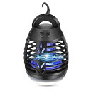 蚊取り器 電撃殺虫器 LEDランタン 照明 捕虫器 誘虫灯 殺虫灯 屋外室内適用 防水機能 USB充電式 省エネ(3)