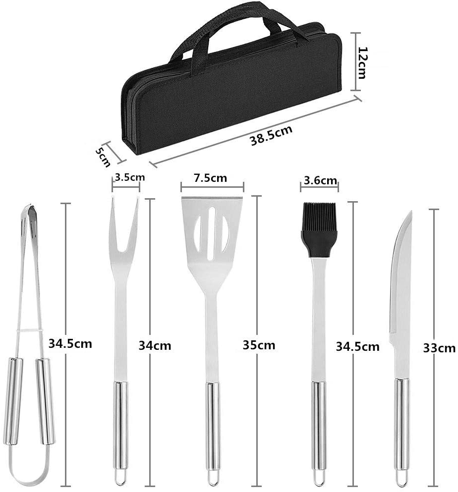 キャンプ BBQ クッキング 調理器具 5点セット バーベキューツールセット ステンレス製 ポータブル キッチン工具 アウトドア用 収納バッグ付き通販格安セール情報　楽天　通販