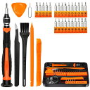 精密ドライバーセット,33個DIY工具, 三角/Y型 CRVドライバー Y000/Y00/Y1, Torx T1 T2 T3 T4 T5, T6 T7 T8 T9 T10 T15, 星型P2/P5, phillips PH00, -1.0/2.0,とるく