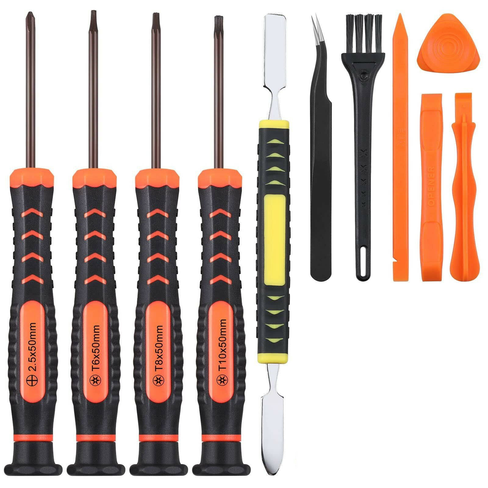 PS5 PS4 PS3 Xbox One/360用清掃 修理工具セット、25点 セット 分解キット、xbox プレイステーション5 4 3本体とコントローラー用 t6 t8 t10 トルクスドライバーとプラスドライバー