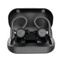 TWS Bluetoothヘッドフォン ワイヤレスイヤホン CSR aptx ワイヤレスイヤホン ヘッドホン セミインイヤー Apple Huawei用 (超軽量 防水 スポーツブラック)