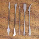 5本セット スパチュラ セット 造形ツール 粘土彫刻ツール 粘土細工ツール ステンレス製 ヘラ 初心者から上級者まで クラフトアートツール DIY
