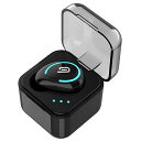 Bluetooth ヘッドセット 片耳 ワイヤレス イヤホン Hi-Fi ワイヤレス ブルートゥースヘッドセットV5.0 ハンズフリー通話 超軽量自動ペアリング IPX7防水 500mAh充電ケース付 マイク内蔵 ハンズフリー通話 超軽量 小型 自動ペアリング IPX7防水プレゼントギフト