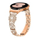 Galaxy watch 4/5/6 40mm 44mm リストストラップ ステル 時計バンド キラたラインストーン 交換用ブレスレット 調節可能なバンド Samsung Galaxy Watch 4 Classic 42mm 46mm用