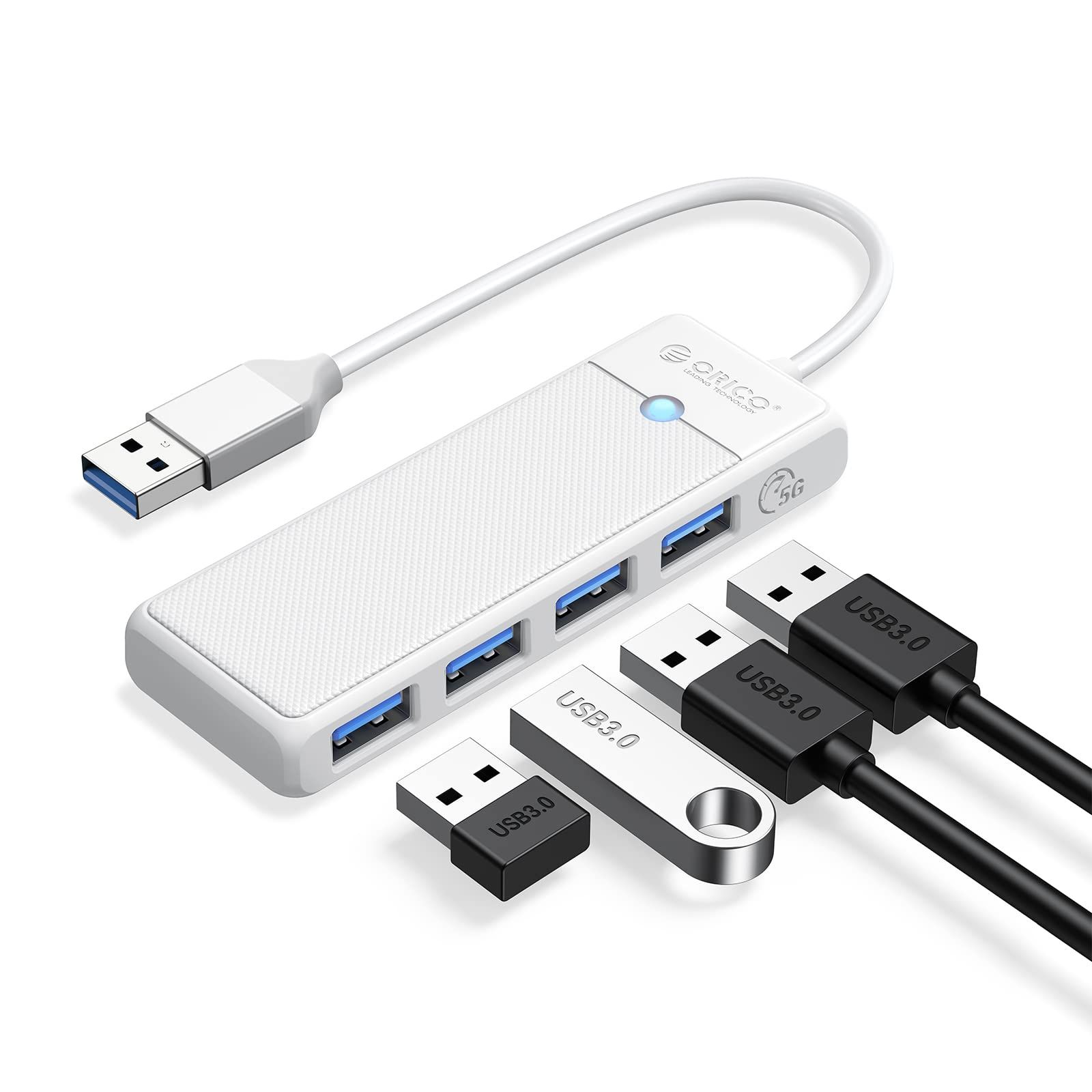 USB3.0 nu 4|[g oXp[ RpNg y 5Gbps] usb hub g m[gPCΉ Windows/Mac OS/Android/Linux/ChromeBook/iPad Pro/Surface/Chromebook