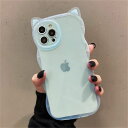 iPhone15Pro ケース iphone15 ケース 韓国 可愛い 猫耳 透明 カラフル シンプル スマホケース スマホカバー あいふぉん15 ケース ip...