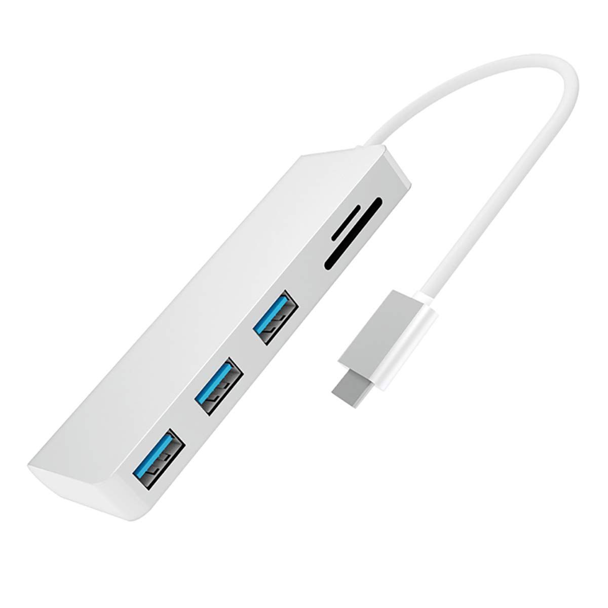 USB Type C nu A~ EgX USBnu ϊ A_v^ USB3.0 |[g SD/TFJ[h[_[ 5in1 hbLOXe[V MacBook/MacBookPro/ChromeBook Pixel