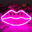 LED リップ 形 ネオン サイン ロマンチック アート デコラティブ ライト 壁の装飾用 スタジオ パーティー キッズルーム リビングルーム ウェディング パーティー クリスマス デコレーション