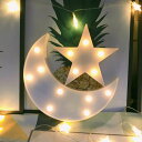 装飾的なムーンスターナイトライト、かわいいLED保育園ナイトランプギフト-マーキームーンスターサイン、誕生日パーティー、ベビーシャワー、キッズルーム、リビングル...
