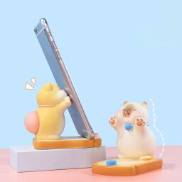 スマホスタンド かわいい set 置物 スマートフォンスタンド インテリア スマホ置き 茶トラ 猫グッズ お尻 プニプニ おしゃれ スマホ スタンド ホルダー 縦 セット 横 卓上 携帯スタンド 携帯置き 動物 アニマル 猫 プニプニ動物 暇つぶし 子供