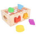 形合わせ モンテッソーリ 型はめ おもちゃ ブロック 6個 知育玩具 幾何認識 色認識 型はめ 木のおもちゃ 多機能 子供 誕生日 プレゼント 早期開発 指先訓練 知育玩具 入園祝い プレゼント