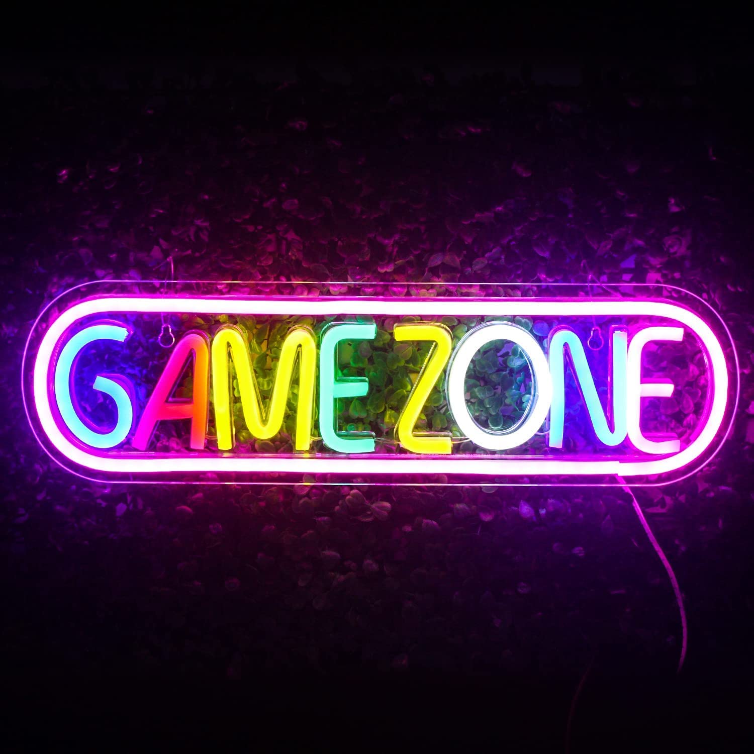 Game Zone ネオンサイン LED ネオンライト ゲームゾーン ゲーミング 装飾 ゲームルーム 子供部屋 バー ..