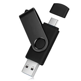 USBメモリ タイプC 128GB 2in1 USB 3.0 メモリースティック (読取り 最大 120MB/s) OTG フラッシュドライブ 高速データ転送 バックアップ U盘 両面挿し スマホ/パソコン/Android/Windows/PC/Macな