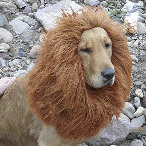 犬用 ライオン ウィッグ 耳付き 被り物 犬 コスチューム ハロウィン ペット用 変身グッズ ドッグ 愛犬 たてがみ ウィッグ 可愛い 犬服 冬 防寒 コスプレ 小道具 イヌ ワンちゃん ペット服 中型犬 大型犬 クリスマス仮装 おしゃれ 面白いのサムネイル