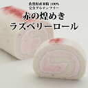 赤の煌めきラズベリーロール　佐賀県産米粉100％　米粉ロールケーキ　グルテンフリー