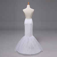 【ゆうパケット送料無料】【マーメイドドレス花嫁定番】1本ワイヤーボリューム1層チュールパニエ結婚式大人Aラインフリルホワイトハロウィンダンス