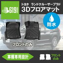 ★フロントのみ トヨタ プラド 3D フロアマット TPE TOYOTA ズレ防止 カーマット 7人乗り 汚れ防止 内装 カスタム パーツ 撥水 立体形状 簡単水洗い ランドクルーザー PRADO 2009年9月～