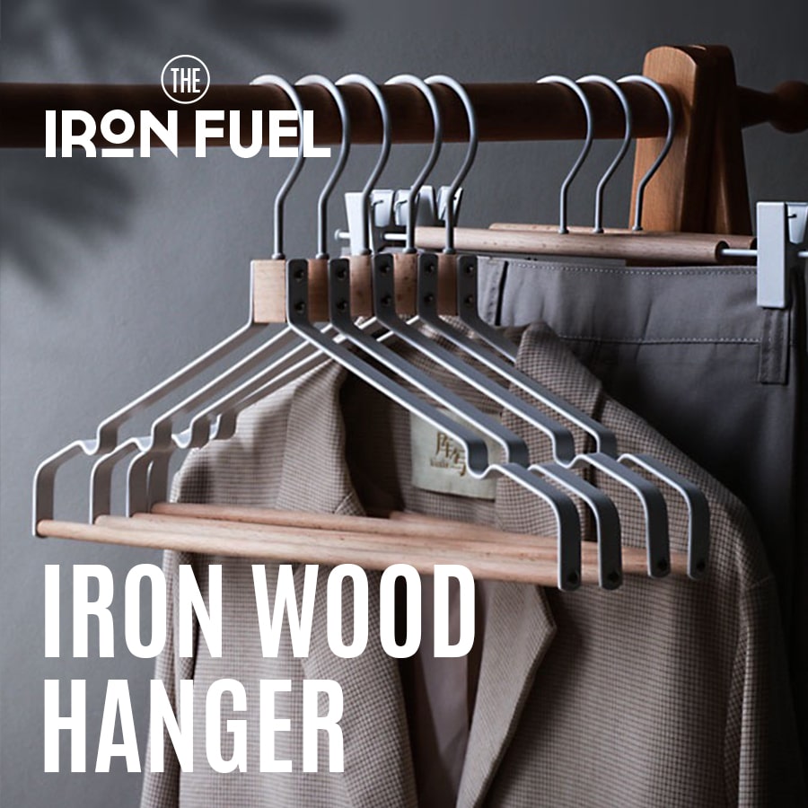 ＼スーパーSALE P10倍+MAX1000円OFFクーポン／アイアンウッドハンガー｜IRON WOOD HANGER｜レトロ アメリカン ヴィンテージ インダストリアル 男前 ハンガー メンズ 服