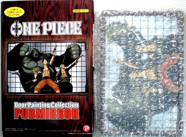 【中古】ONE PIECE DoorPaintingCollection PUBMIRROR　「三銃士ver.」　扉絵パブミラー