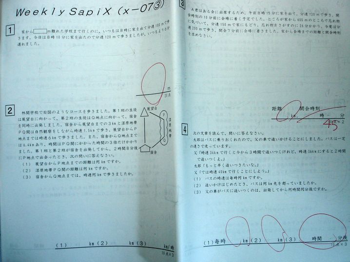 63堂のSAPIX　小学6年　算数　ウィークリーサピックス7（2011年度）｜アングル3