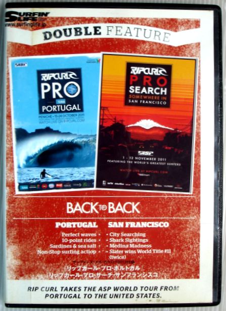 【中古DVD】SURFIN LIFE RIP CURL PRO PORTUGAL・RIP CURL PRO SEARCH。 発行所：RIP CURL。2012年発行。 【内容】サーファーズ・メガ・カタログ2012付録。「リップカール・プロ・ポルトガル」。「リップカール・プロ・サーチ・サンフランシスコ」。 【コンデション＝良い】DVD、ケースともキズなく良好です。【中古DVD】SURFIN LIFE RIP CURL PRO PORTUGAL・RIP CURL PRO SEARCH。 発行所：RIP CURL。2012年発行。 【内容】サーファーズ・メガ・カタログ2012付録。「リップカール・プロ・ポルトガル」。「リップカール・プロ・サーチ・サンフランシスコ」。 【コンデション＝良い】DVD、ケースともキズなく良好です。