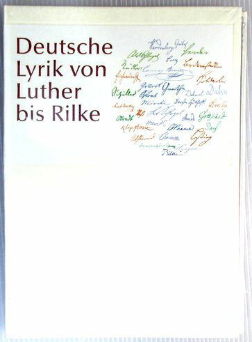 【新品】ドイツ語　CD-ROM　Deutsche Lyrik von Luther bis Rilke DIGITALE BIBLIOTHEK