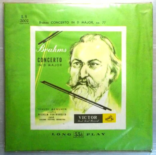 【中古LPレコード】Brahms CONCERTO IN D MAJOR, op. 77